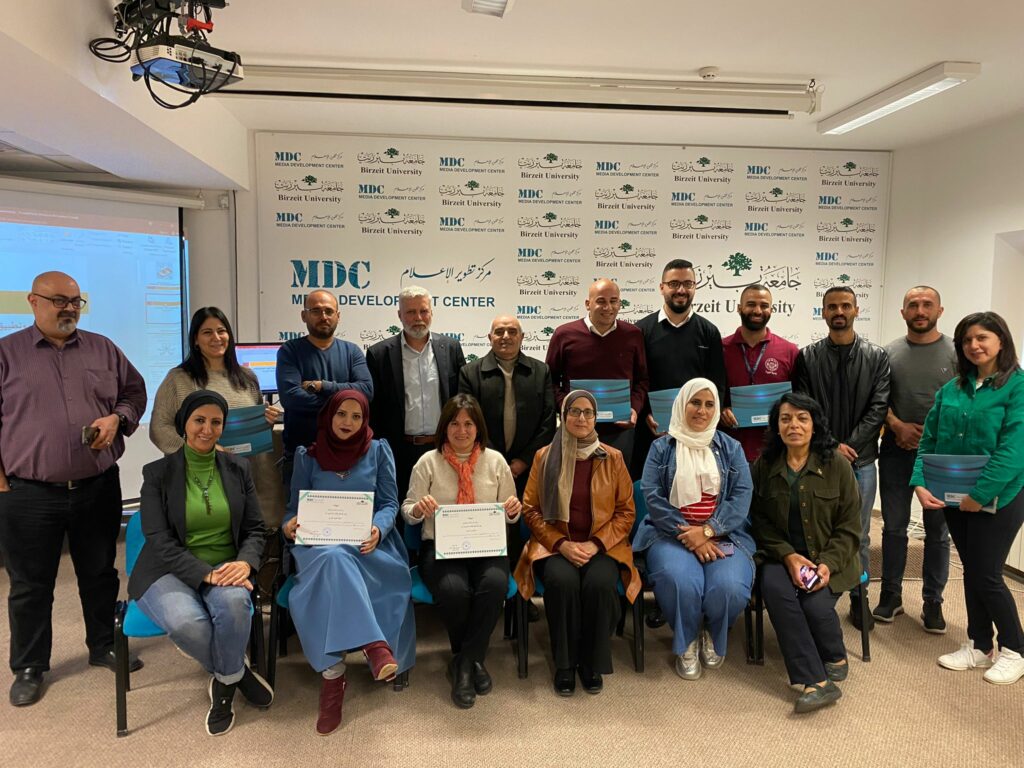 “Self-organization and Community Media Monitoring”- Birzeit University Palestine 2022